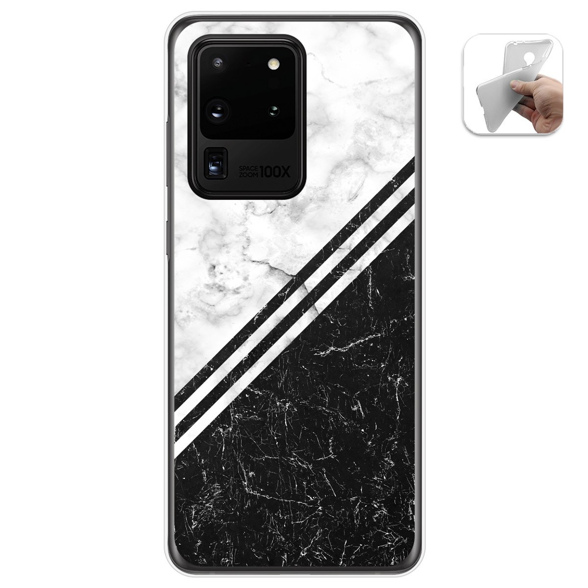 Funda Gel Tpu para Samsung Galaxy S20 Ultra diseño Mármol 01 Dibujos