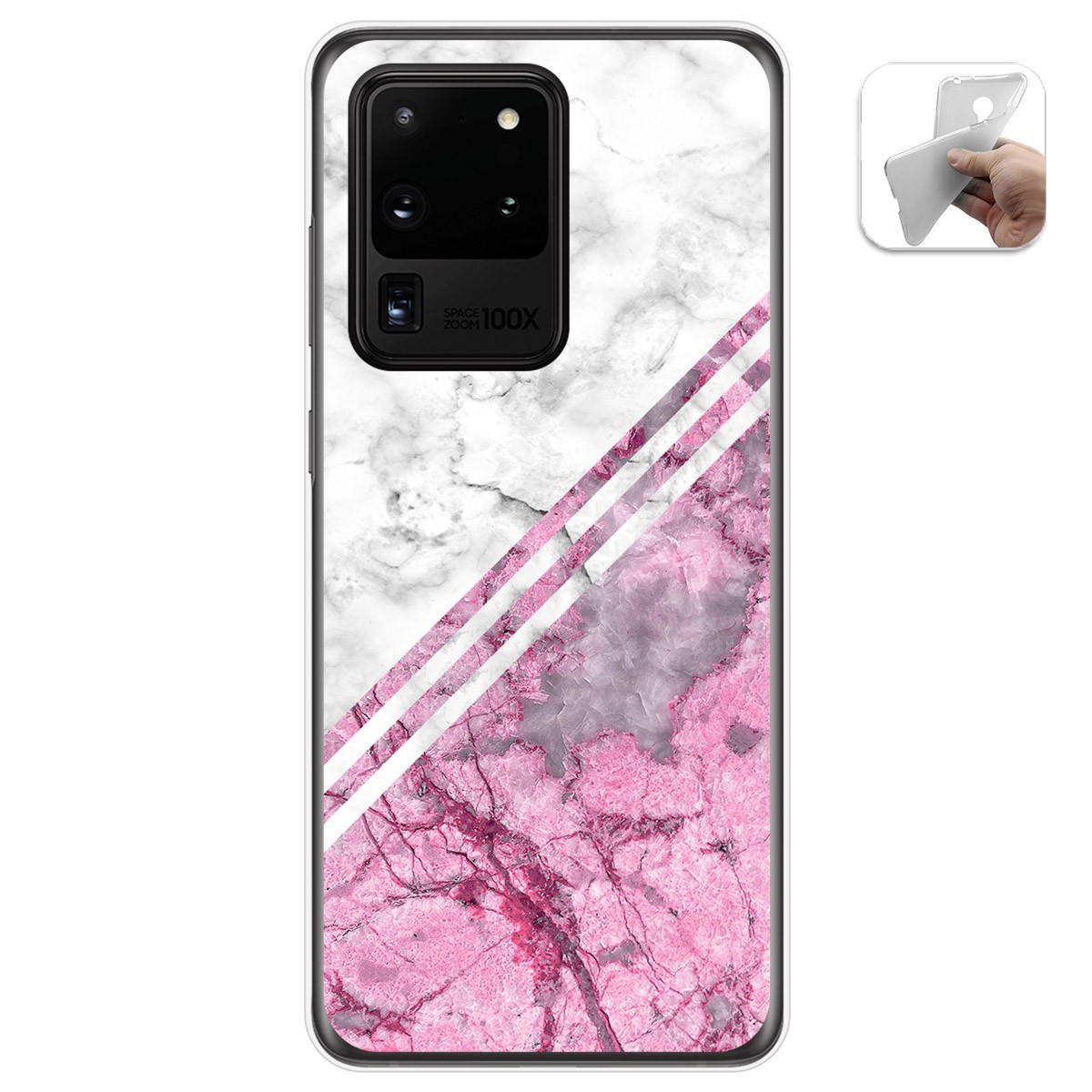 Funda Gel Tpu para Samsung Galaxy S20 Ultra diseño Mármol 03 Dibujos