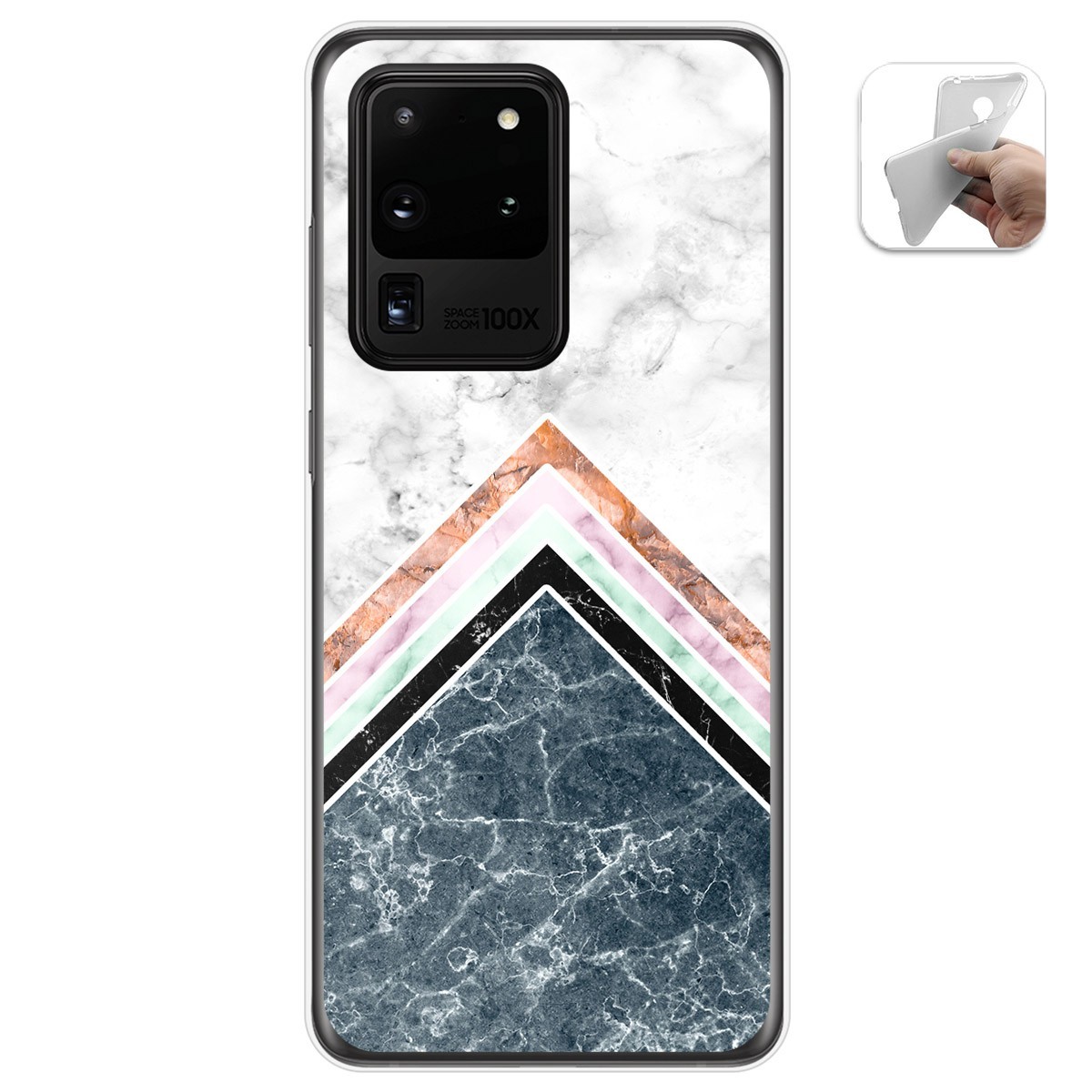 Funda Gel Tpu para Samsung Galaxy S20 Ultra diseño Mármol 05 Dibujos