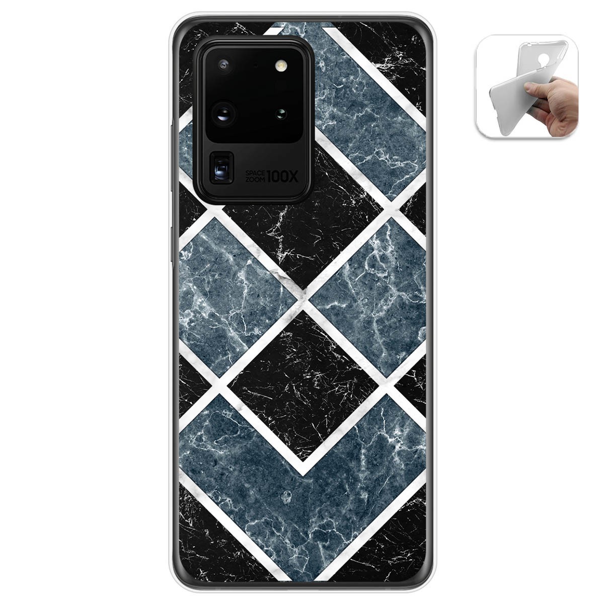 Funda Gel Tpu para Samsung Galaxy S20 Ultra diseño Mármol 06 Dibujos
