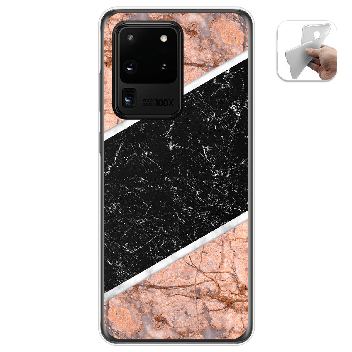 Funda Gel Tpu para Samsung Galaxy S20 Ultra diseño Mármol 07 Dibujos