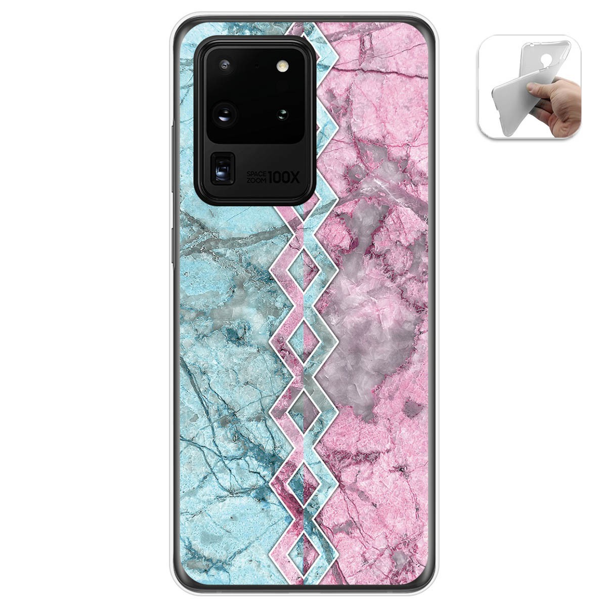 Funda Gel Tpu para Samsung Galaxy S20 Ultra diseño Mármol 08 Dibujos