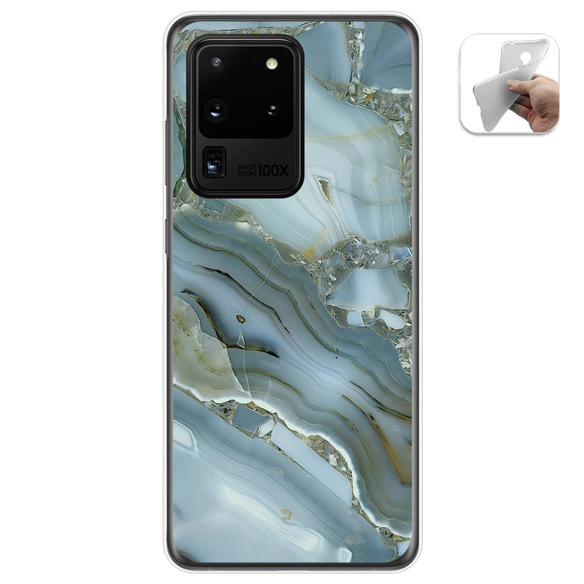 Funda Gel Tpu para Samsung Galaxy S20 Ultra diseño Mármol 09 Dibujos