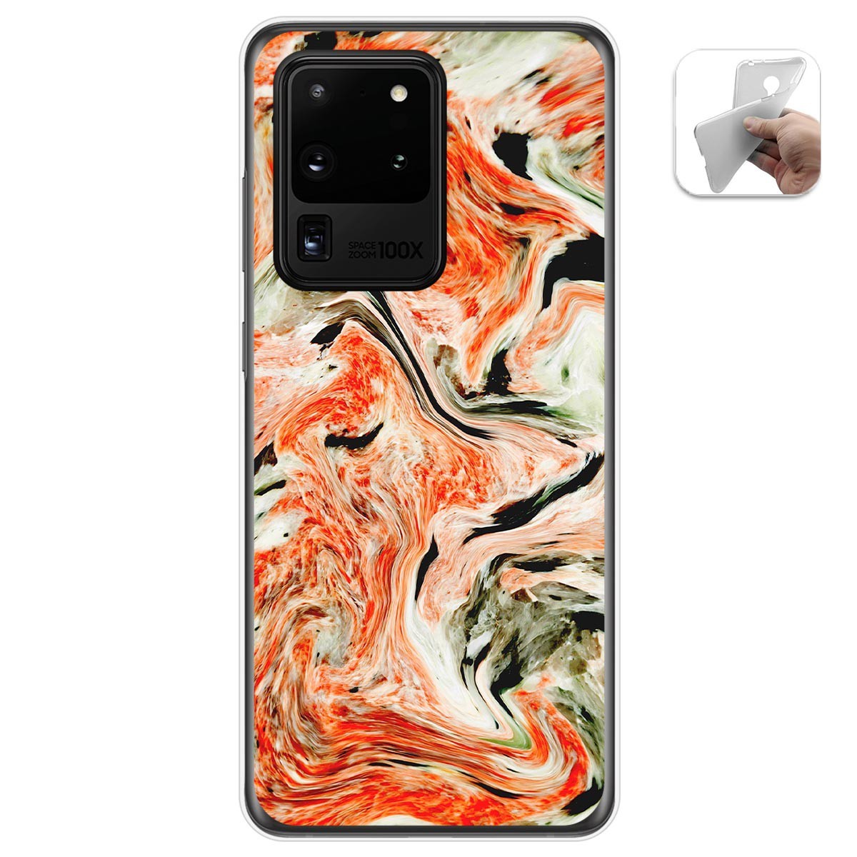 Funda Gel Tpu para Samsung Galaxy S20 Ultra diseño Mármol 12 Dibujos