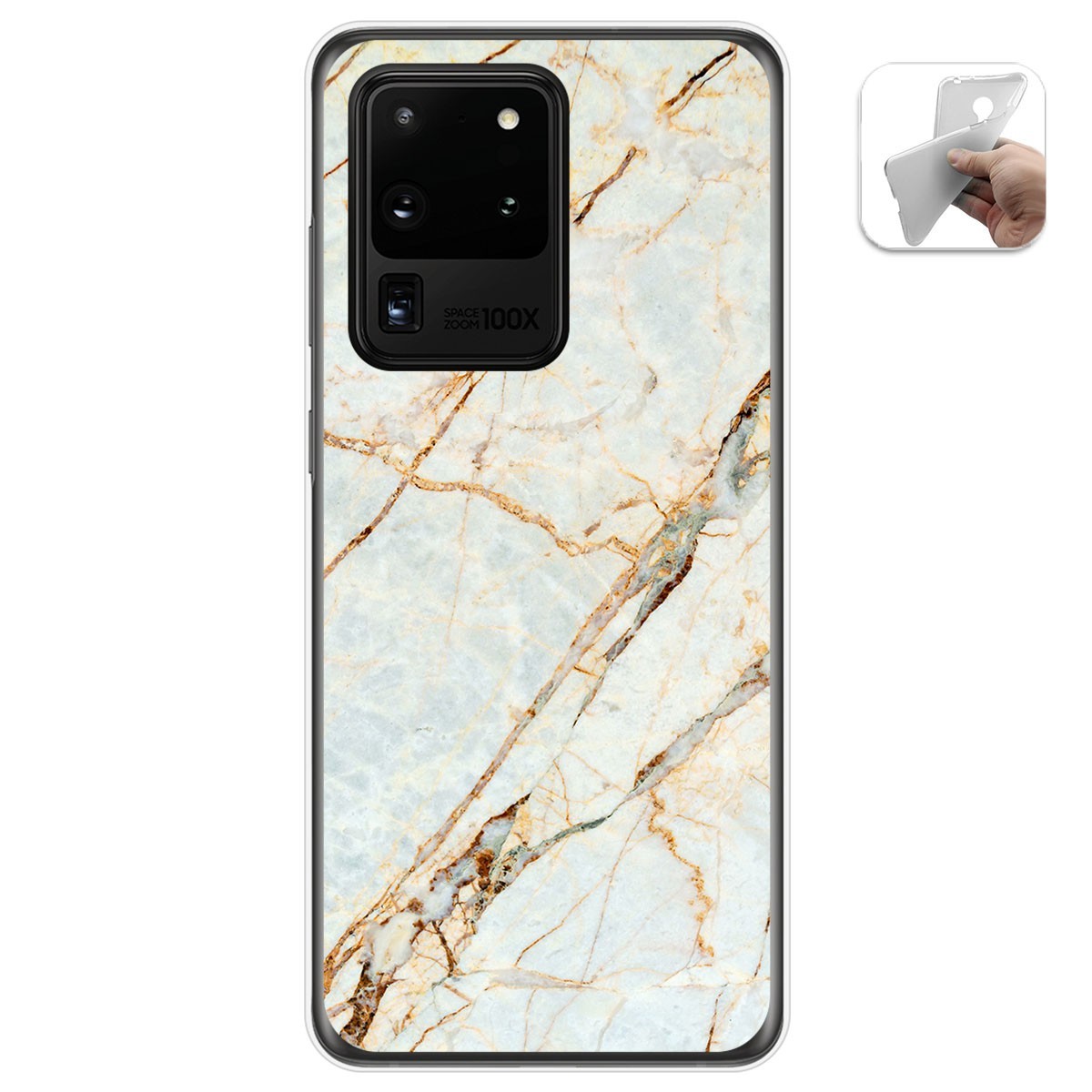 Funda Gel Tpu para Samsung Galaxy S20 Ultra diseño Mármol 13 Dibujos