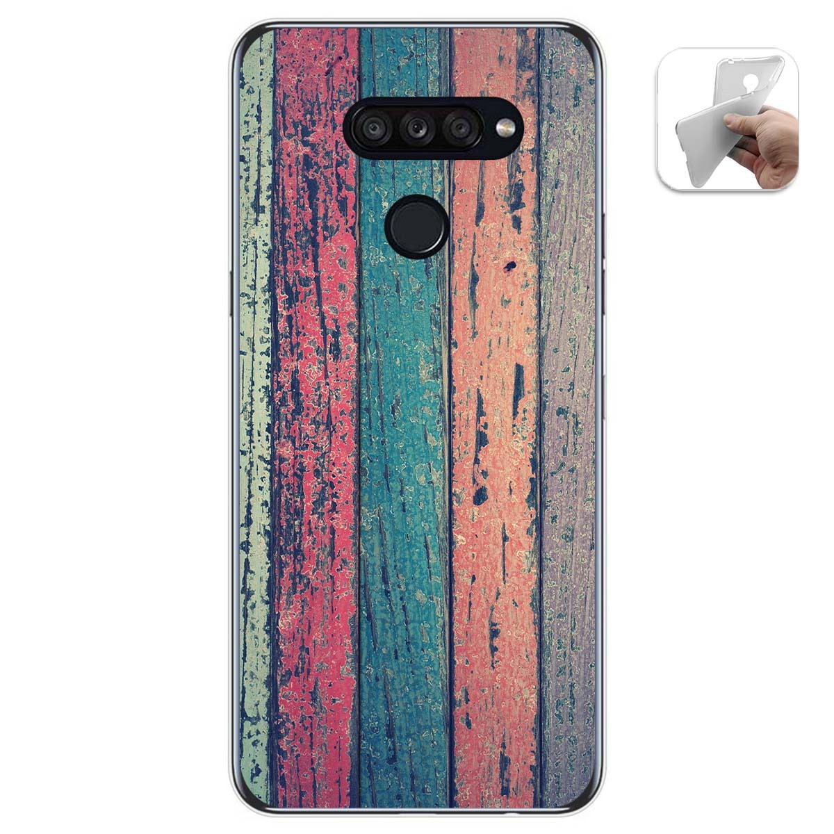 Funda Gel Tpu para Lg K50S diseño Madera 10 Dibujos