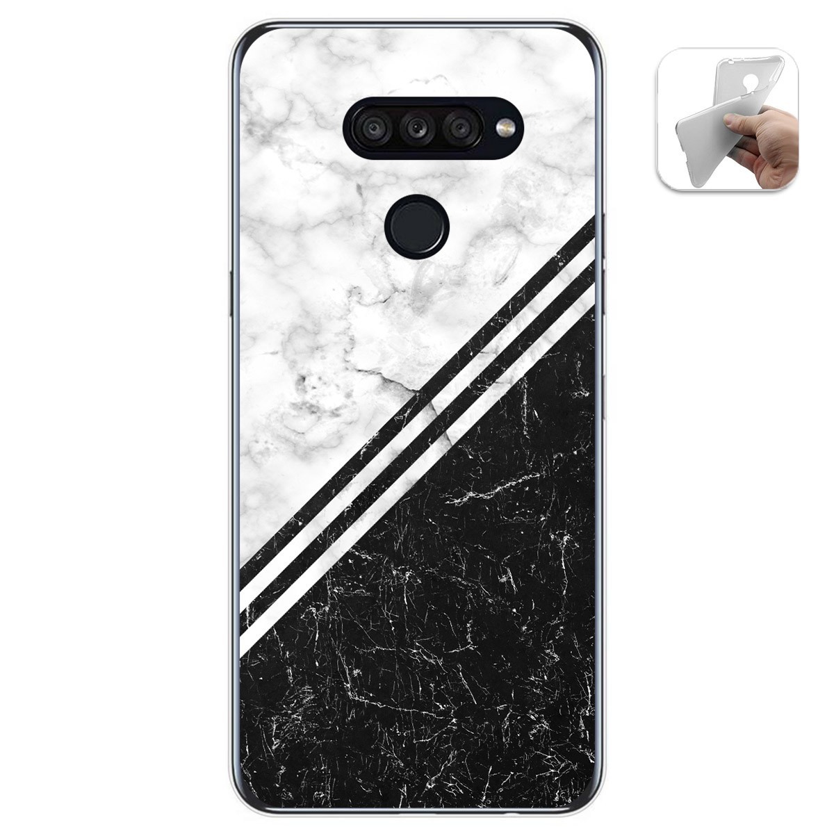 Funda Gel Tpu para Lg K50S diseño Mármol 01 Dibujos