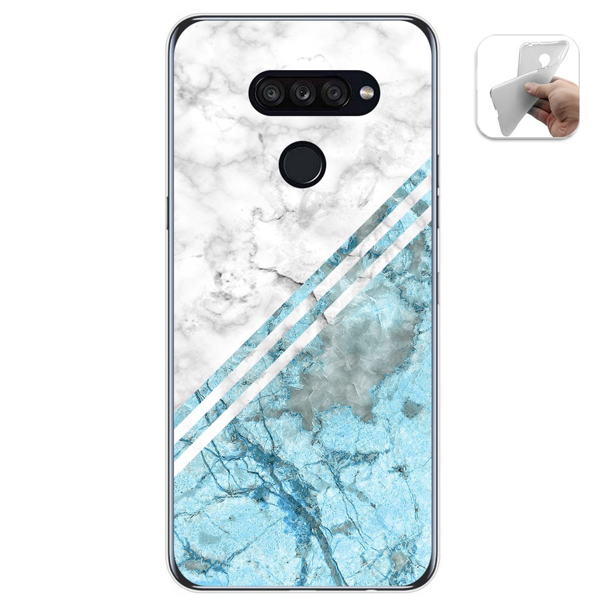 Funda Gel Tpu para Lg K50S diseño Mármol 02 Dibujos