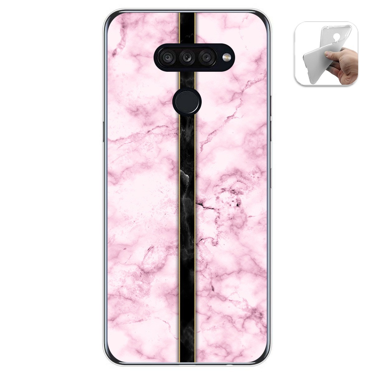 Funda Gel Tpu para Lg K50S diseño Mármol 04 Dibujos