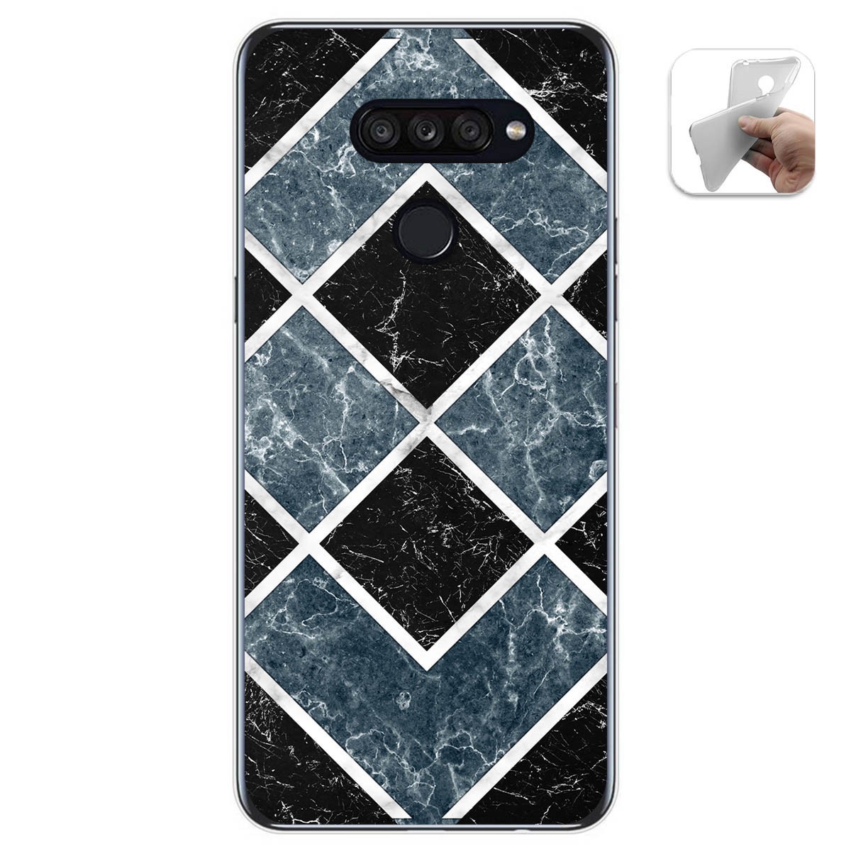 Funda Gel Tpu para Lg K50S diseño Mármol 06 Dibujos