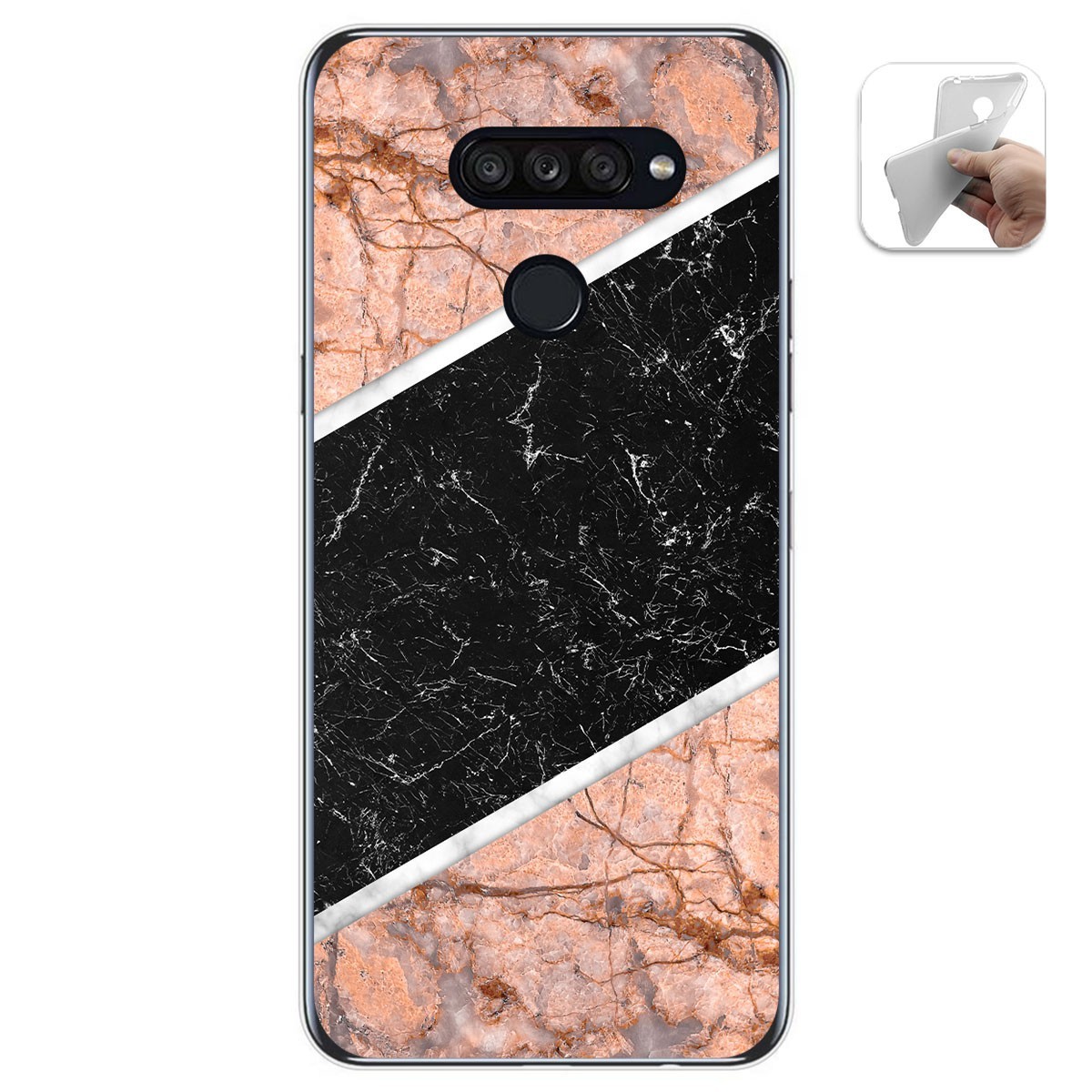 Funda Gel Tpu para Lg K50S diseño Mármol 07 Dibujos