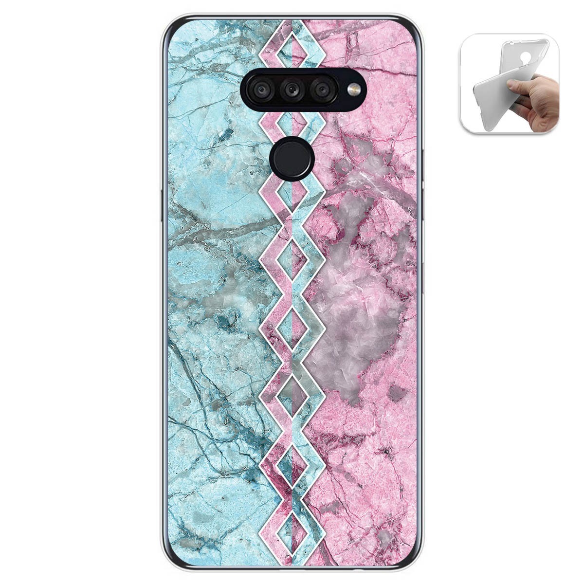 Funda Gel Tpu para Lg K50S diseño Mármol 08 Dibujos