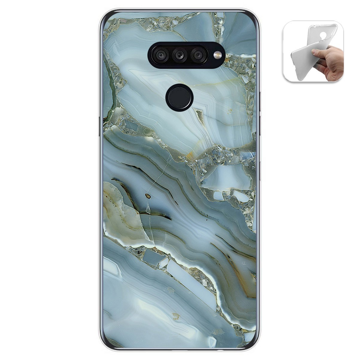 Funda Gel Tpu para Lg K50S diseño Mármol 09 Dibujos
