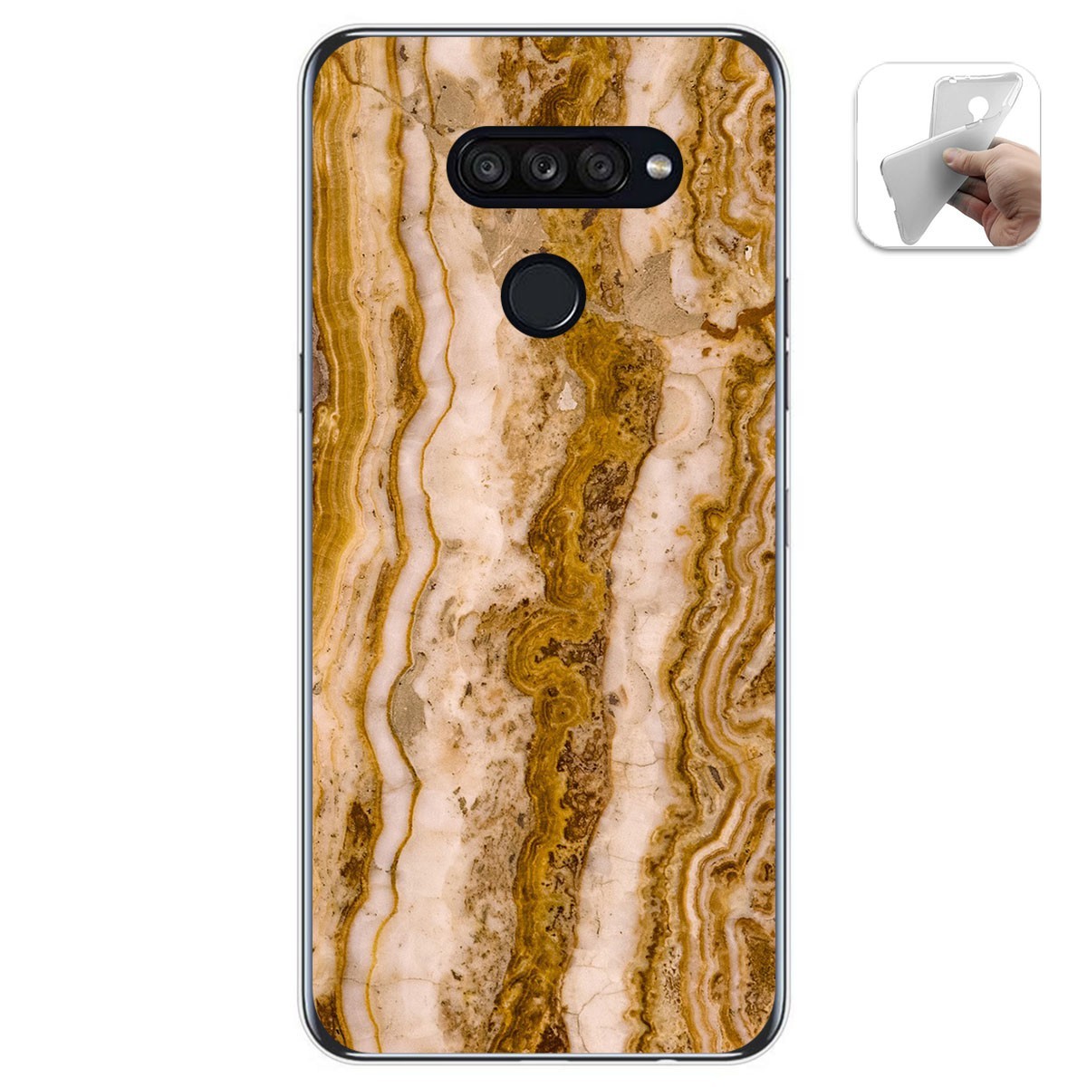 Funda Gel Tpu para Lg K50S diseño Mármol 10 Dibujos