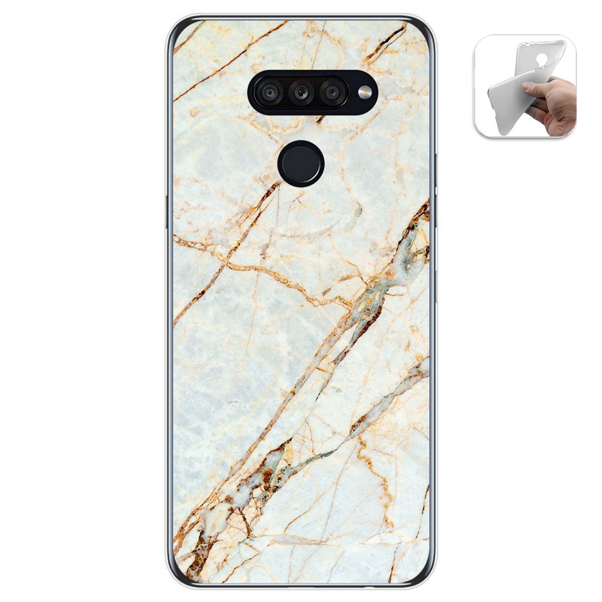 Funda Gel Tpu para Lg K50S diseño Mármol 13 Dibujos