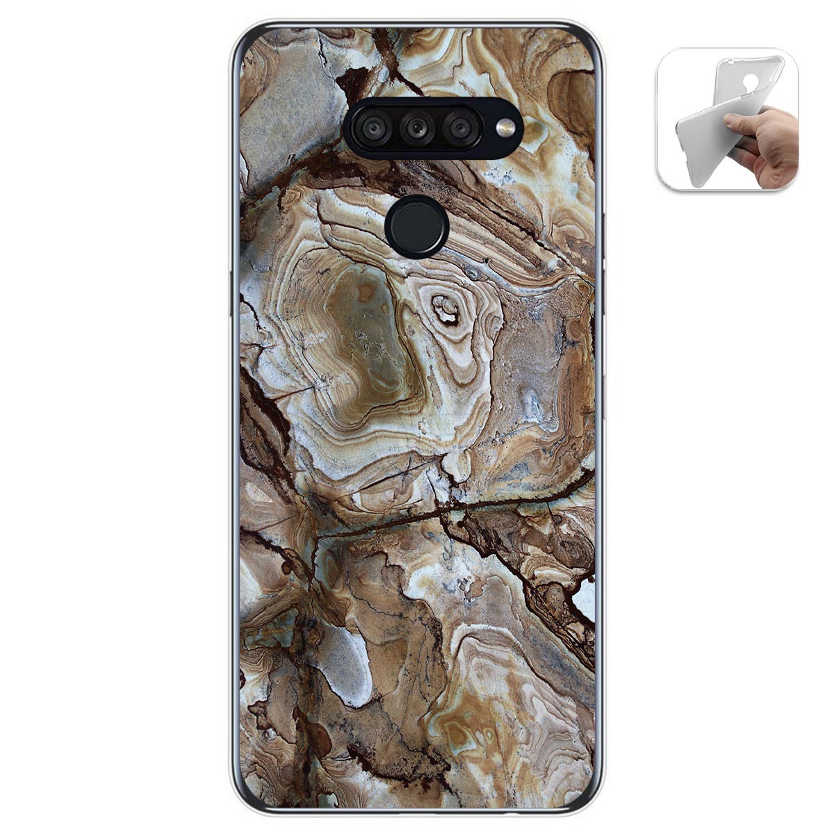 Funda Gel Tpu para Lg K50S diseño Mármol 14 Dibujos