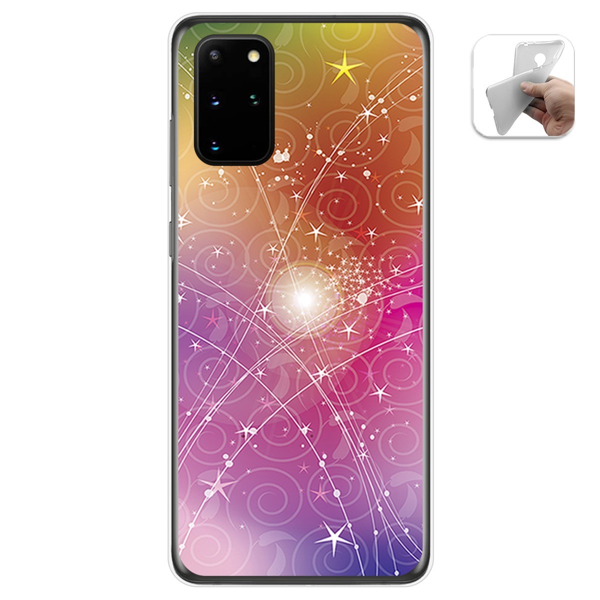 Funda Gel Tpu para Samsung Galaxy S20+ Plus diseño Abstracto Dibujos