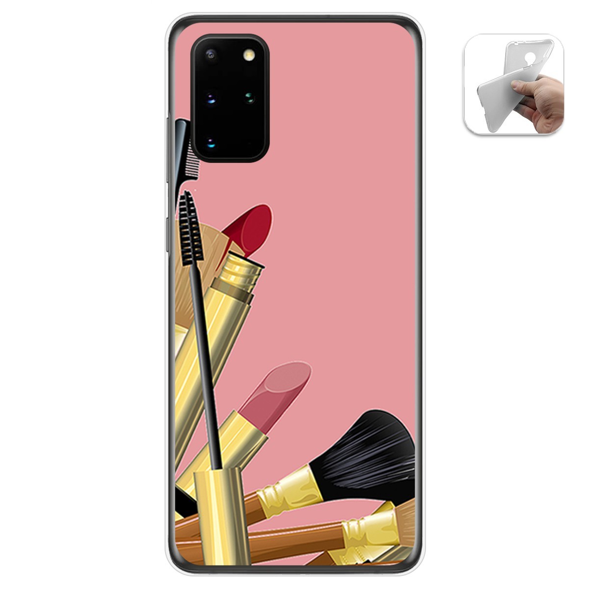 Funda Gel Tpu para Samsung Galaxy S20+ Plus diseño Brochas Dibujos
