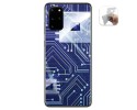 Funda Gel Tpu para Samsung Galaxy S20+ Plus diseño Circuito Dibujos