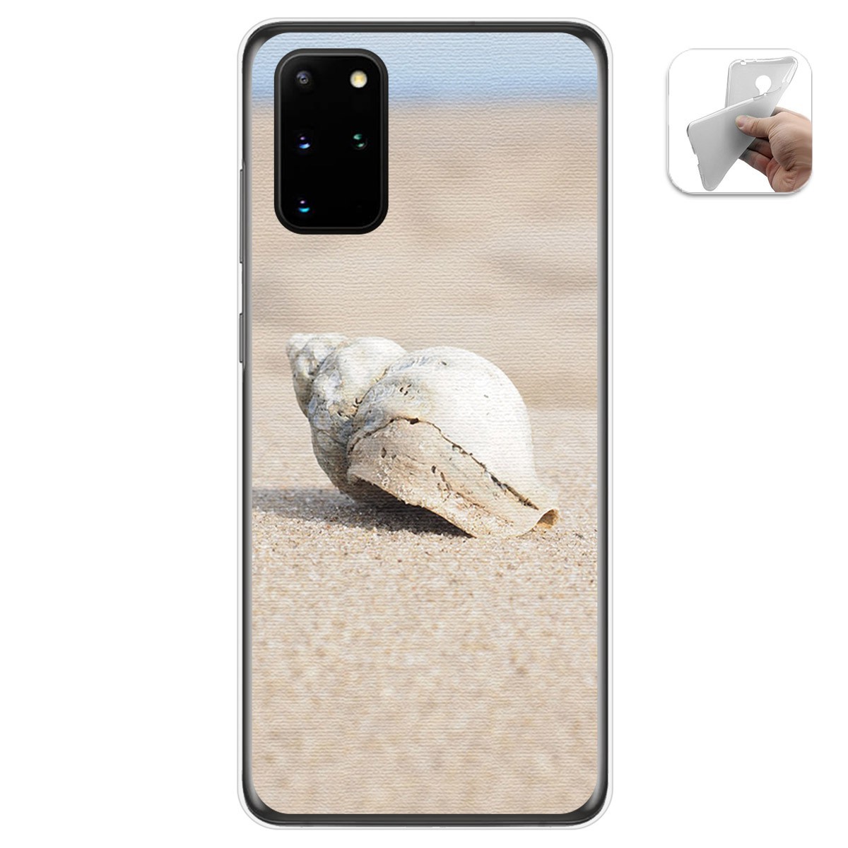 Funda Gel Tpu para Samsung Galaxy S20+ Plus diseño Concha Dibujos