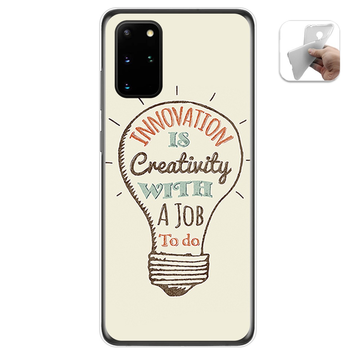 Funda Gel Tpu para Samsung Galaxy S20+ Plus diseño Creativity Dibujos