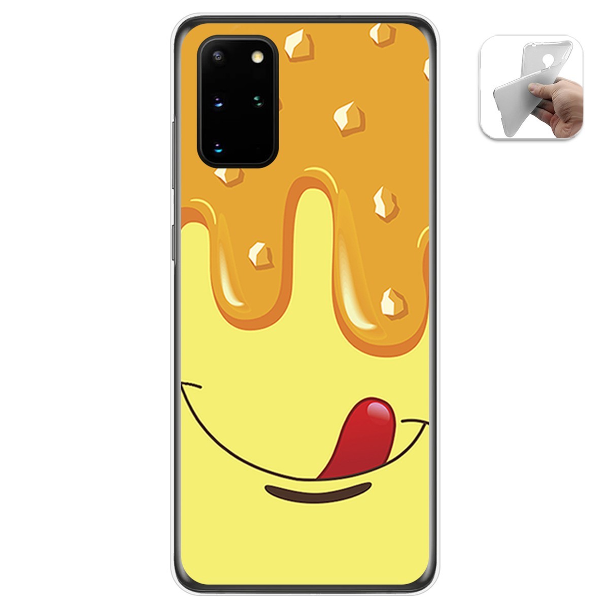 Funda Gel Tpu para Samsung Galaxy S20+ Plus diseño Helado Vainilla Dibujos