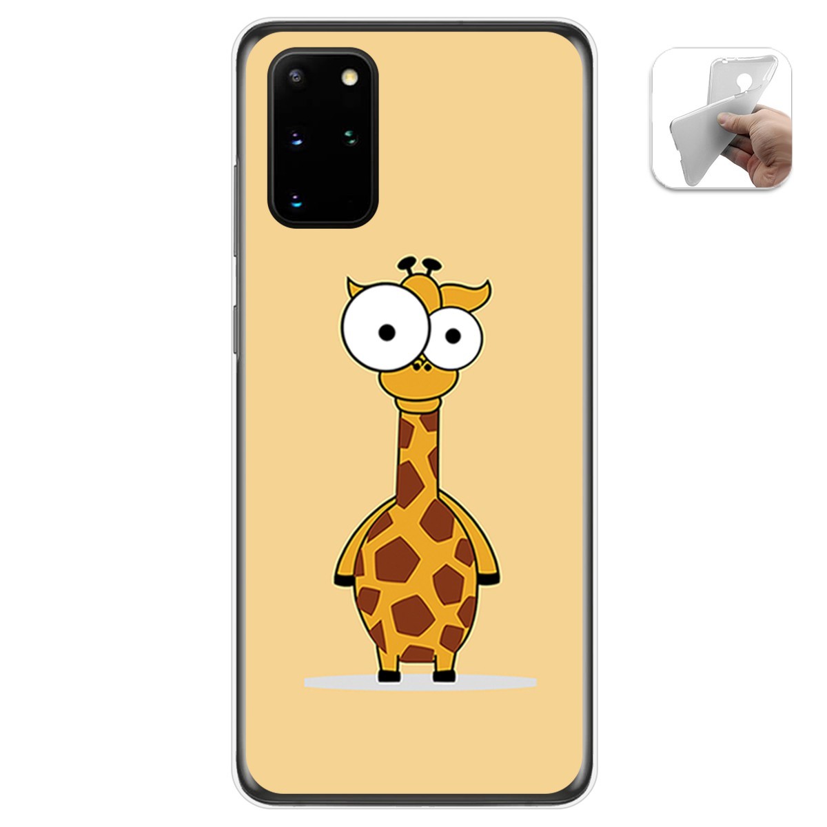 Funda Gel Tpu para Samsung Galaxy S20+ Plus diseño Jirafa Dibujos