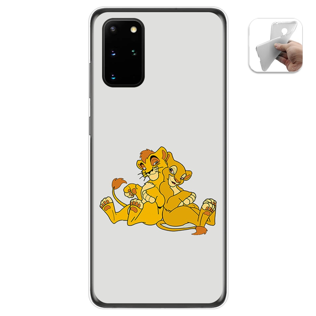 Funda Gel Tpu para Samsung Galaxy S20+ Plus diseño Leones Dibujos