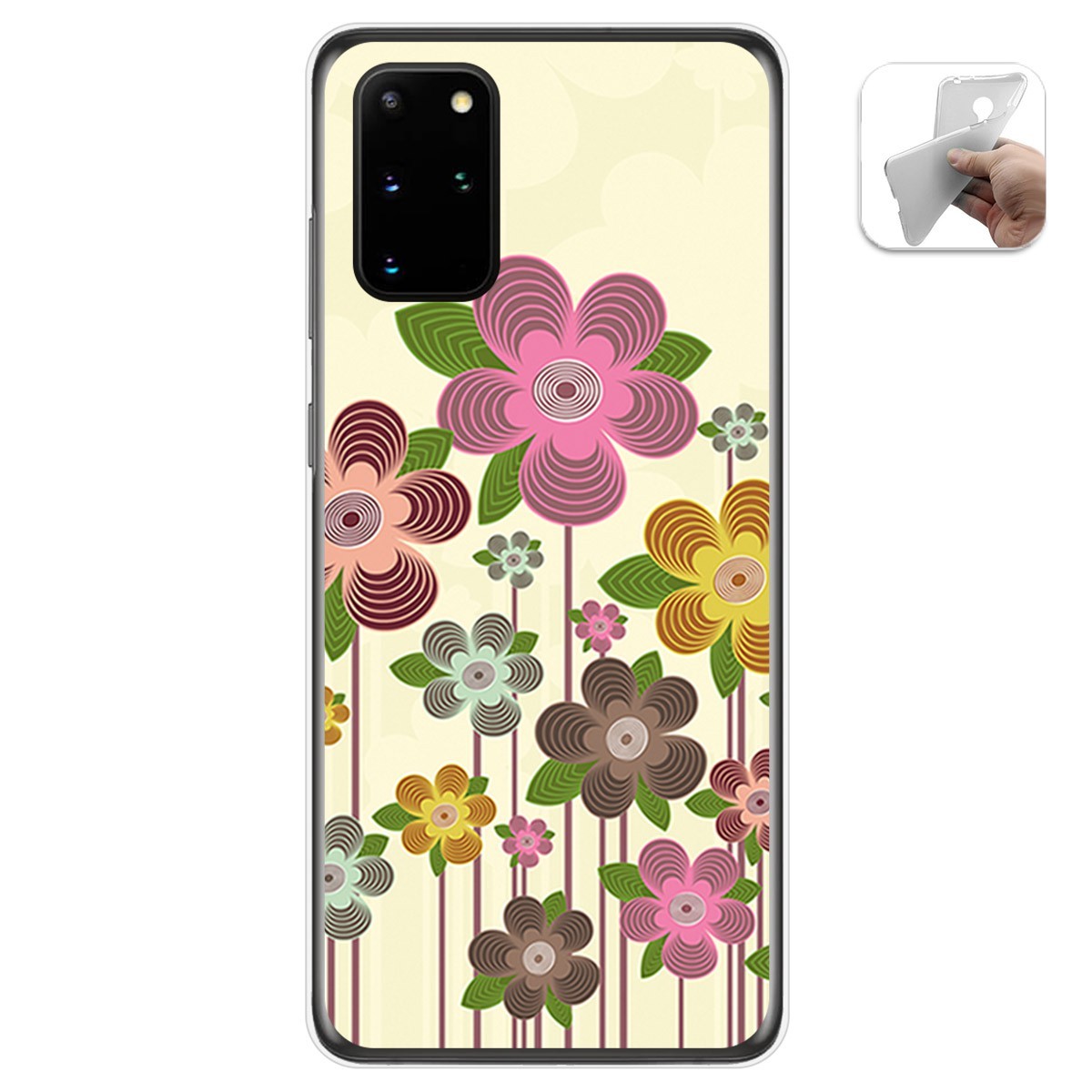 Funda Gel Tpu para Samsung Galaxy S20+ Plus diseño Primavera En Flor Dibujos