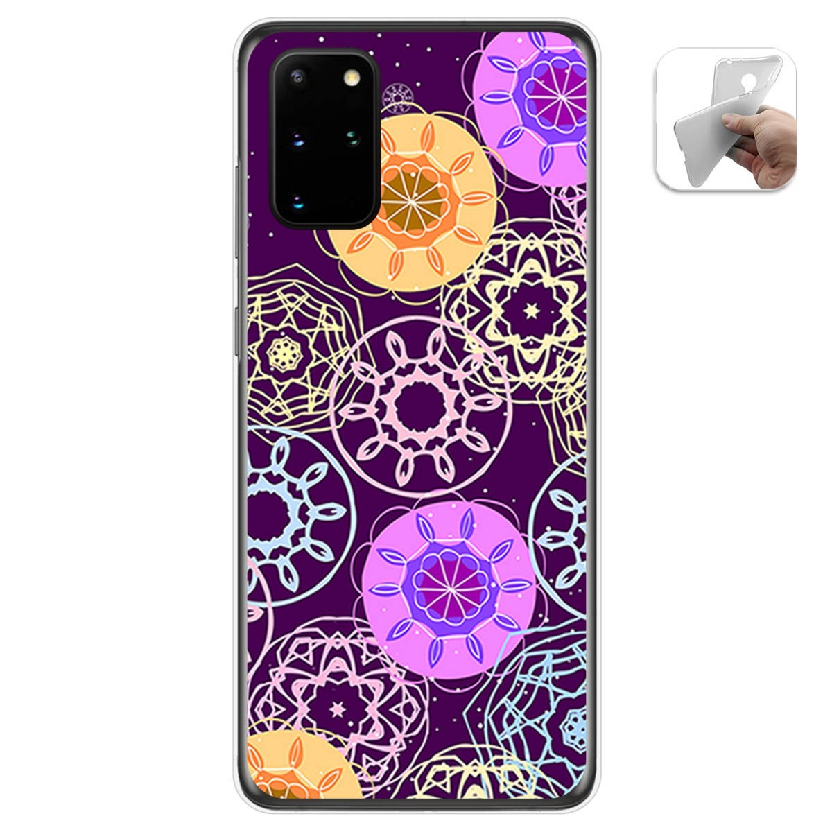 Funda Gel Tpu para Samsung Galaxy S20+ Plus diseño Radial Dibujos