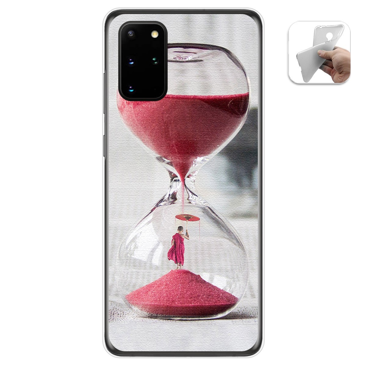 Funda Gel Tpu para Samsung Galaxy S20+ Plus diseño Reloj Dibujos