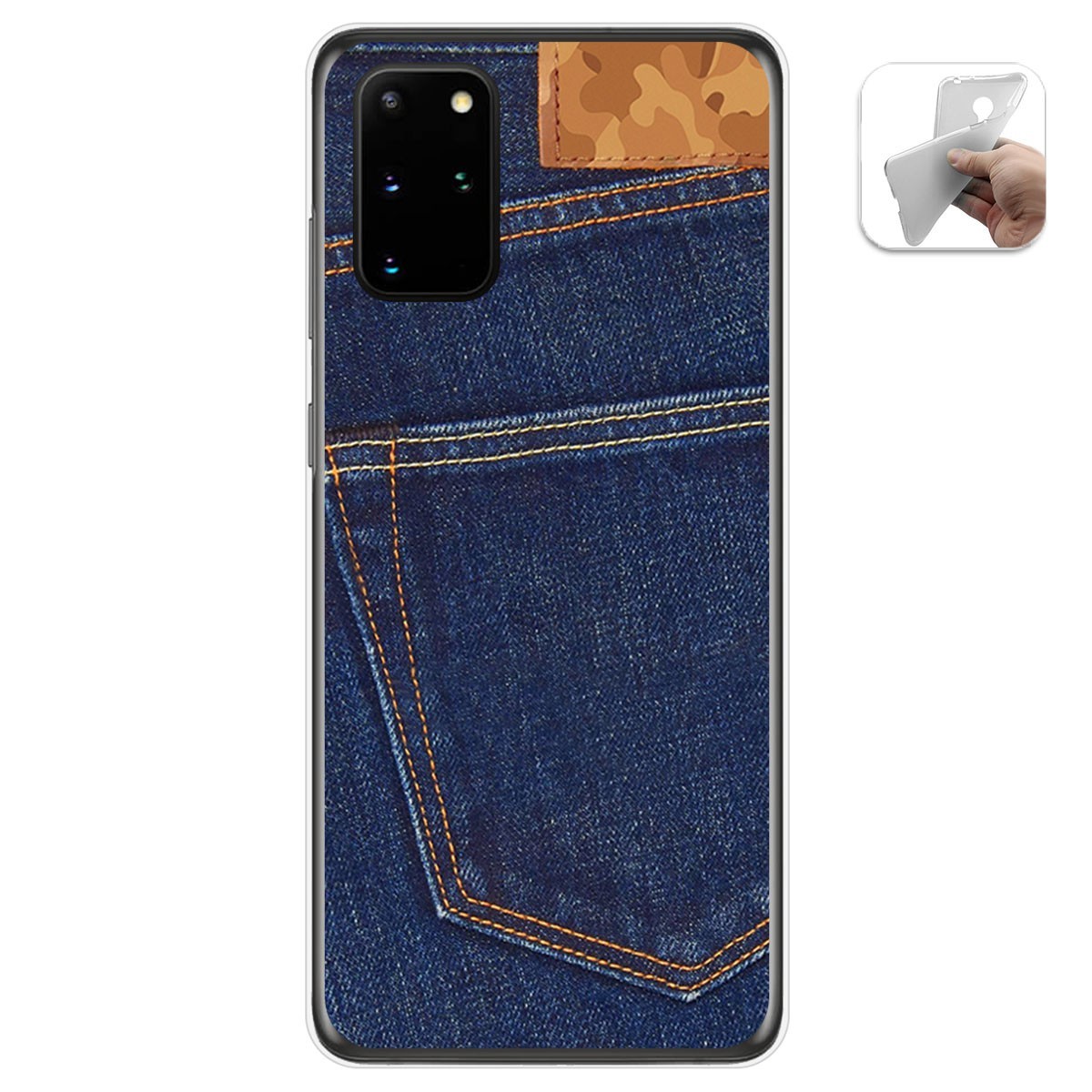 Funda Gel Tpu para Samsung Galaxy S20+ Plus diseño Vaquero Dibujos