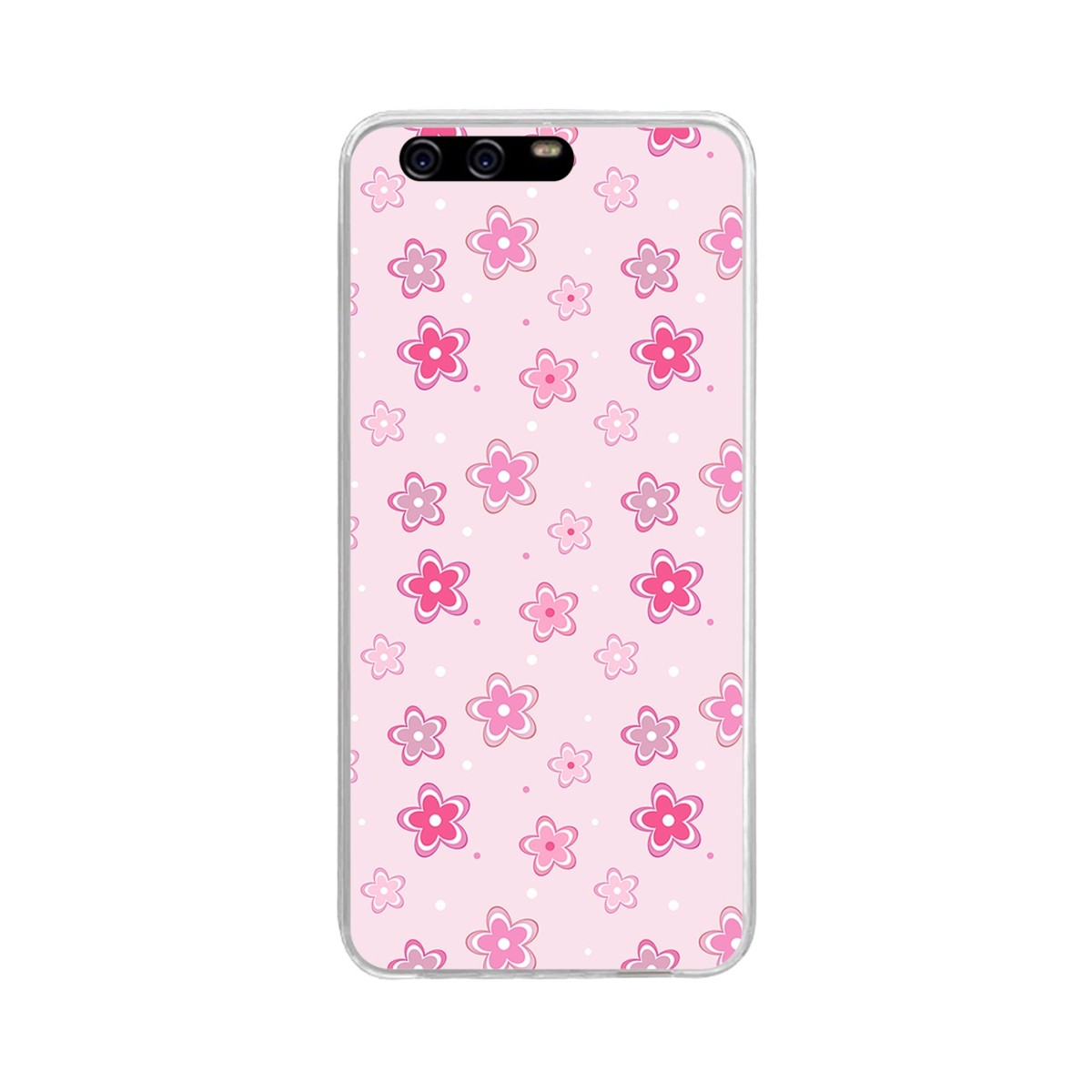 Funda Gel Tpu para Huawei P10 Plus Diseño Flores Dibujos