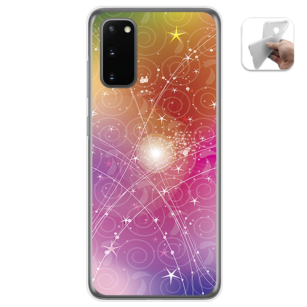 Funda Gel Tpu para Samsung Galaxy S20 diseño Abstracto Dibujos