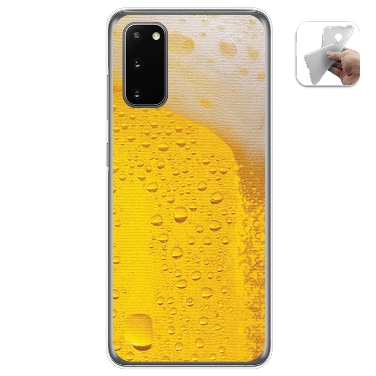 Funda Gel Tpu para Samsung Galaxy S20 diseño Cerveza Dibujos
