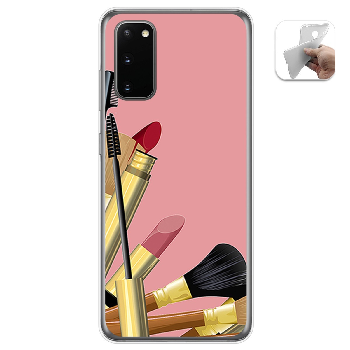 Funda Gel Tpu para Samsung Galaxy S20 diseño Brochas Dibujos