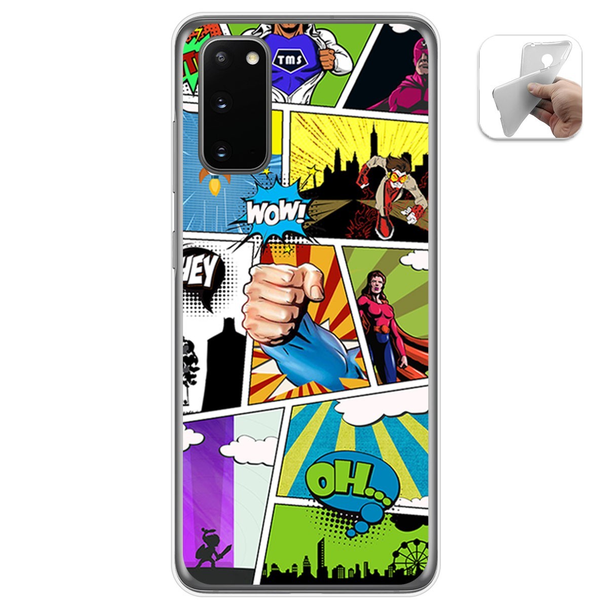 Funda Gel Tpu para Samsung Galaxy S20 diseño Comic Dibujos