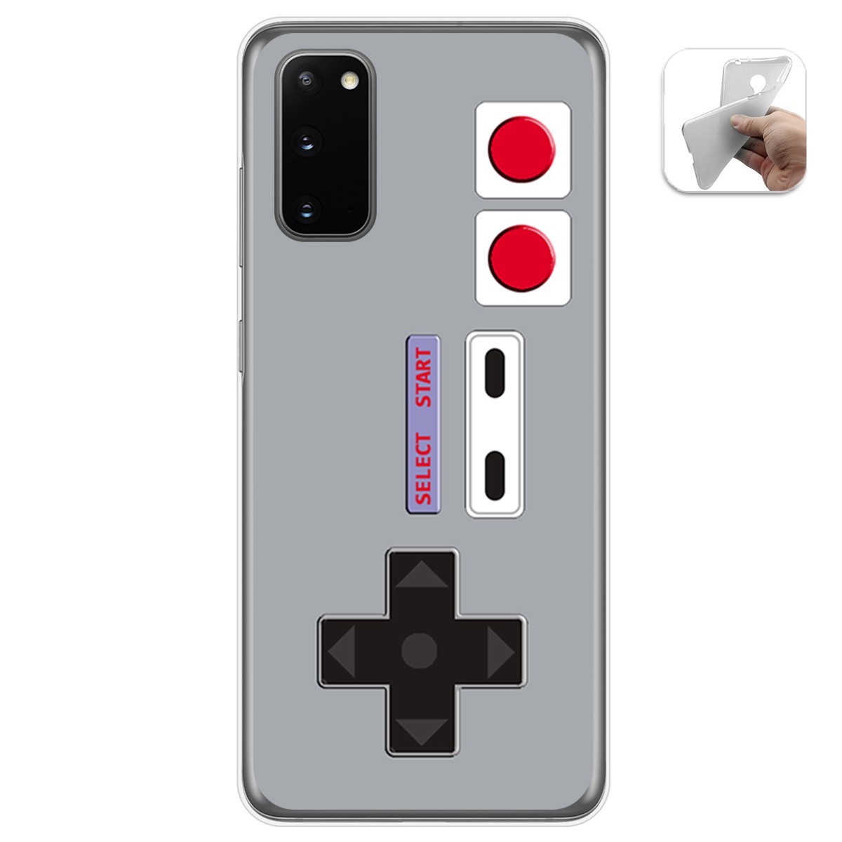 Funda Gel Tpu para Samsung Galaxy S20 diseño Consola Dibujos