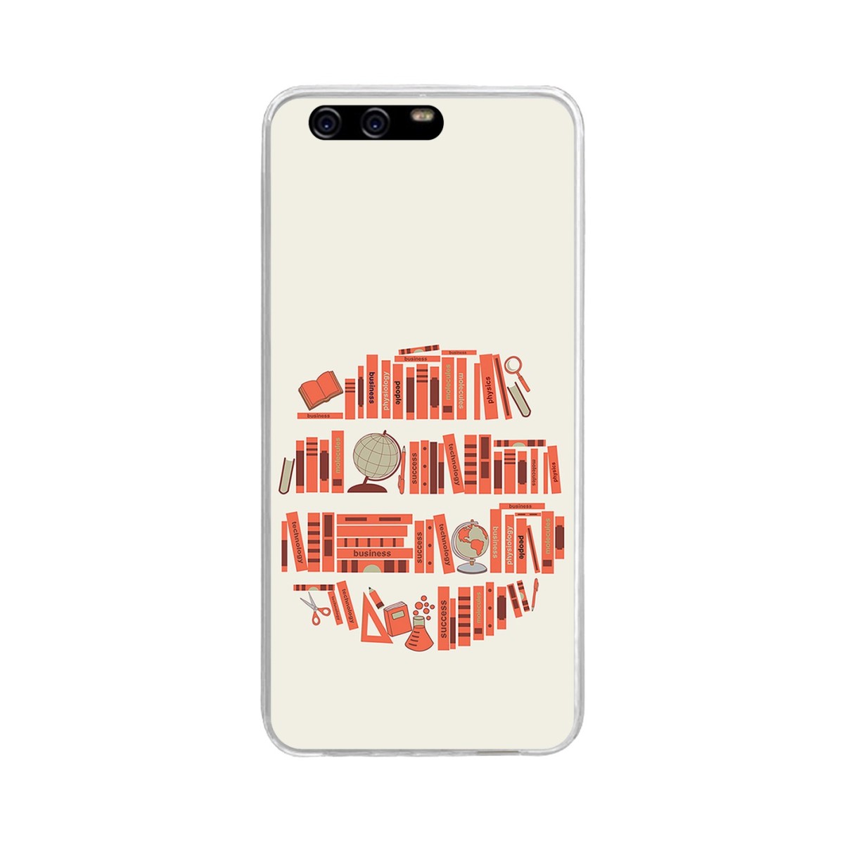 Funda Gel Tpu para Huawei P10 Plus Diseño Mundo Libro Dibujos