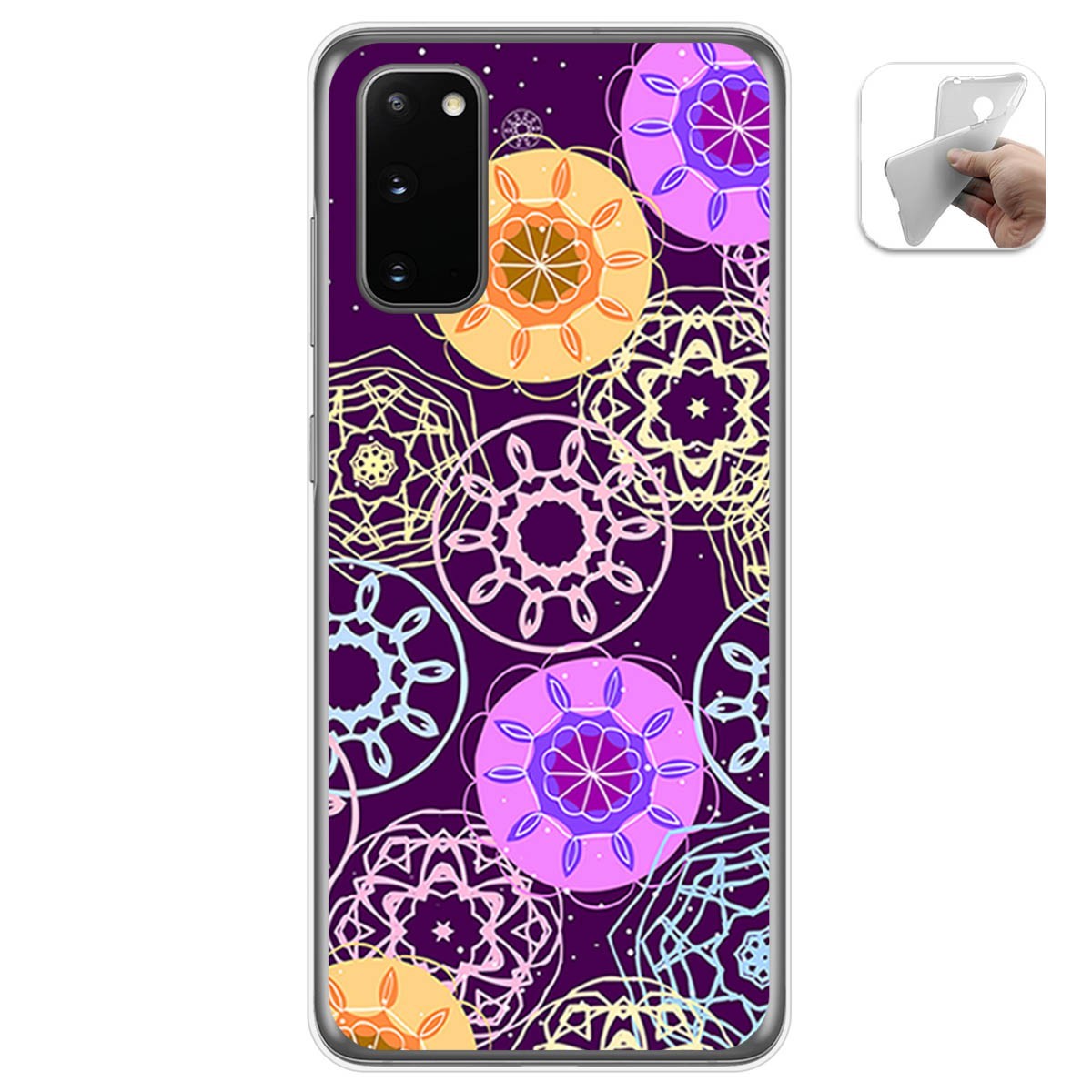 Funda Gel Tpu para Samsung Galaxy S20 diseño Radial Dibujos