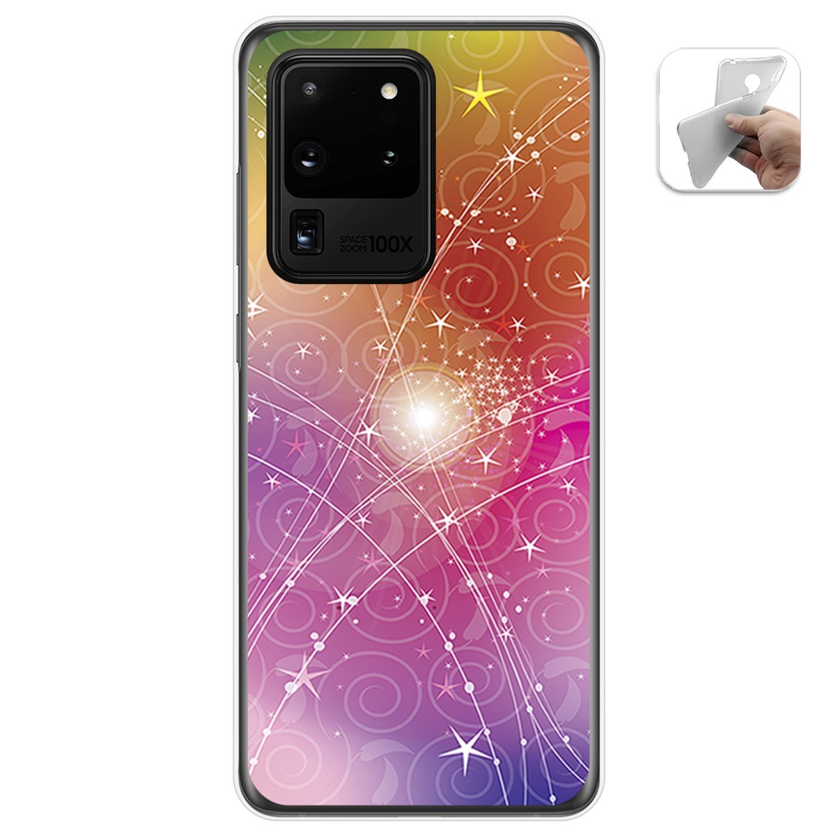 Funda Gel Tpu para Samsung Galaxy S20 Ultra diseño Abstracto Dibujos