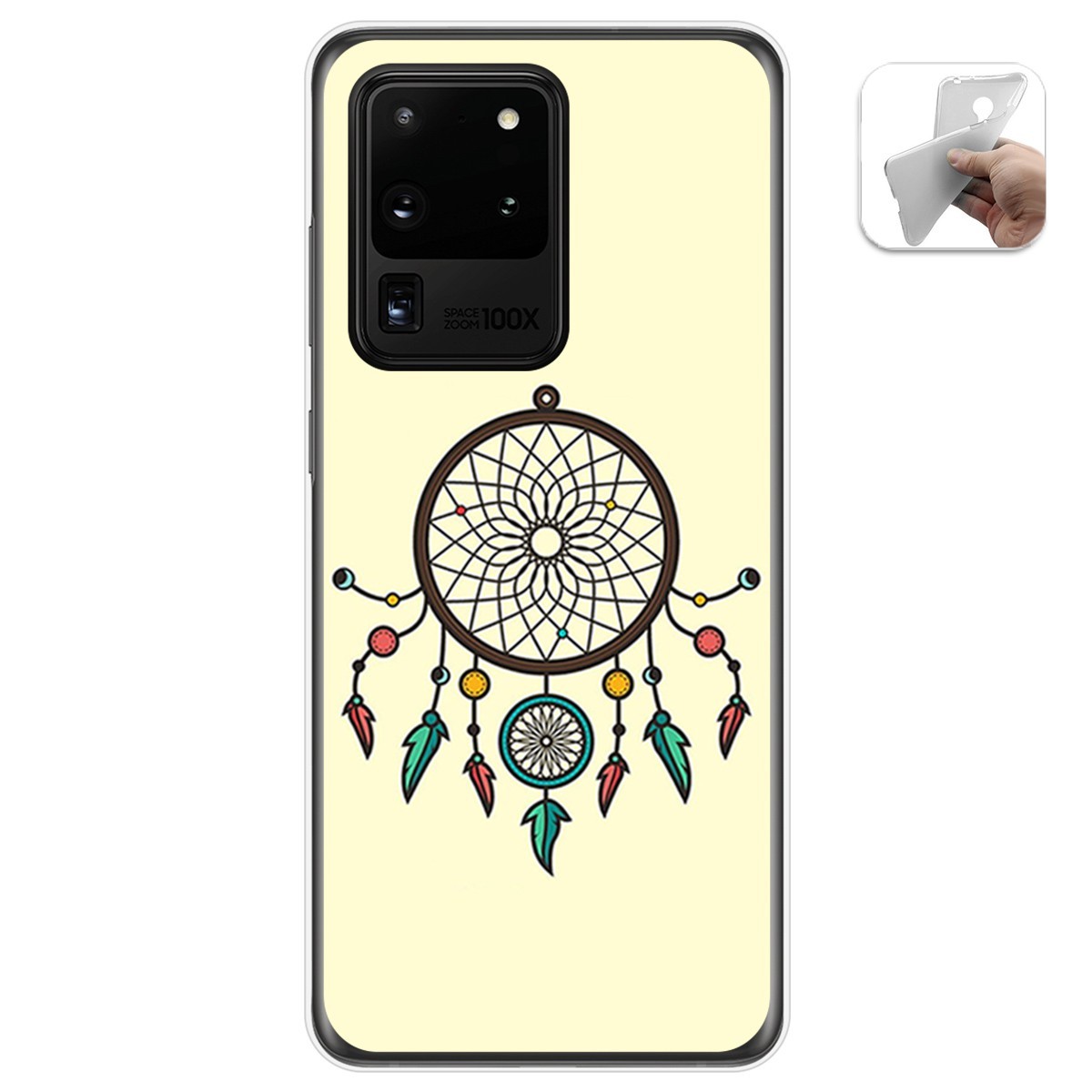 Funda Gel Tpu para Samsung Galaxy S20 Ultra diseño Atrapasueños Dibujos