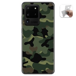 Funda Gel Tpu para Samsung Galaxy S20 Ultra diseño Camuflaje Dibujos