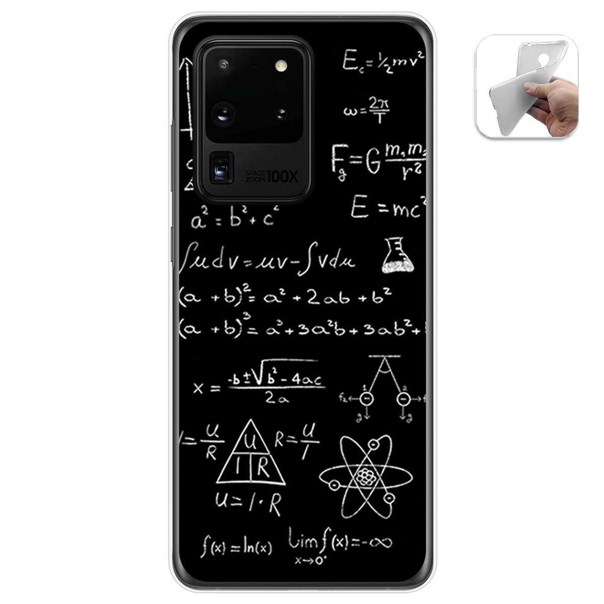 Funda Gel Tpu para Samsung Galaxy S20 Ultra diseño Formulas Dibujos