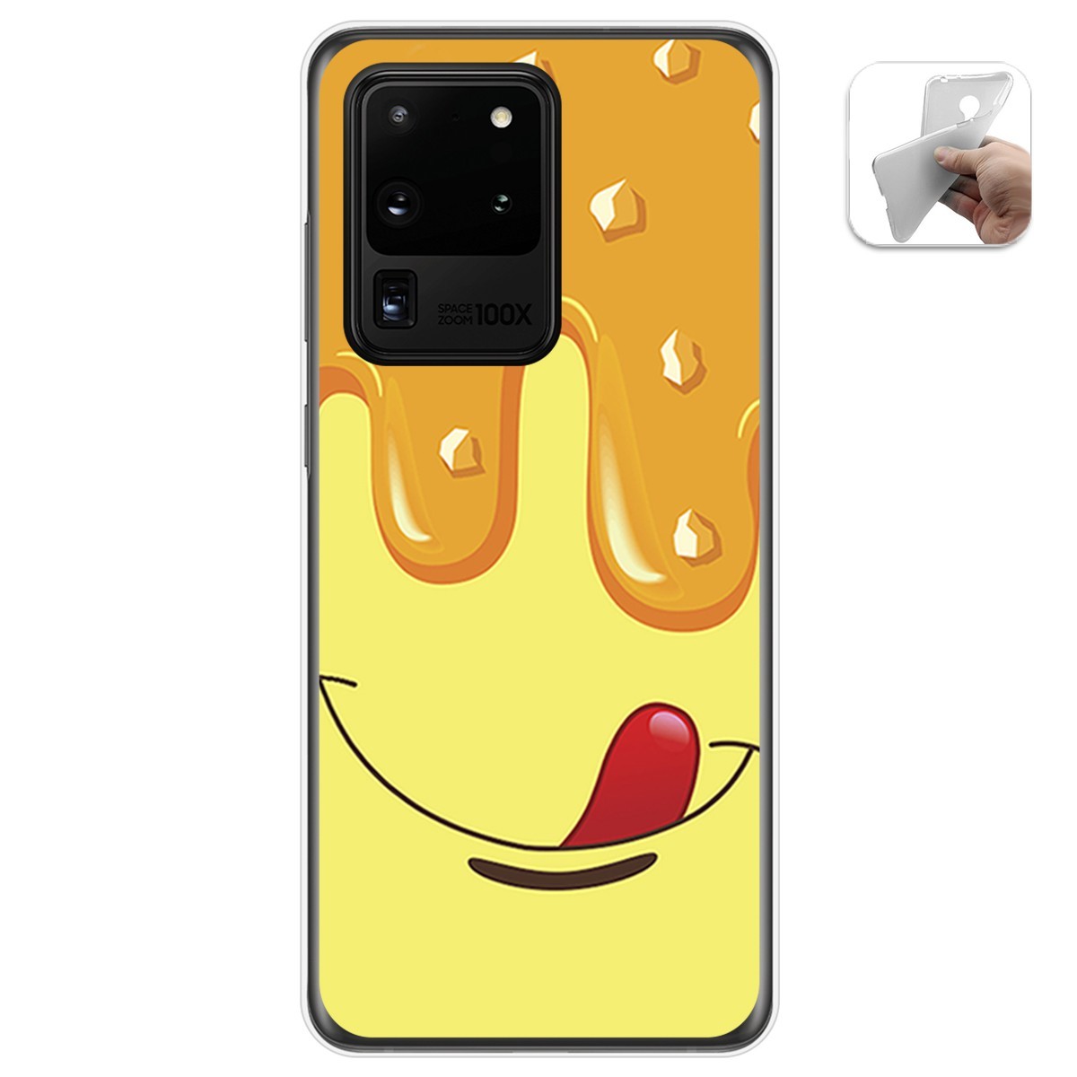 Funda Gel Tpu para Samsung Galaxy S20 Ultra diseño Helado Vainilla Dibujos