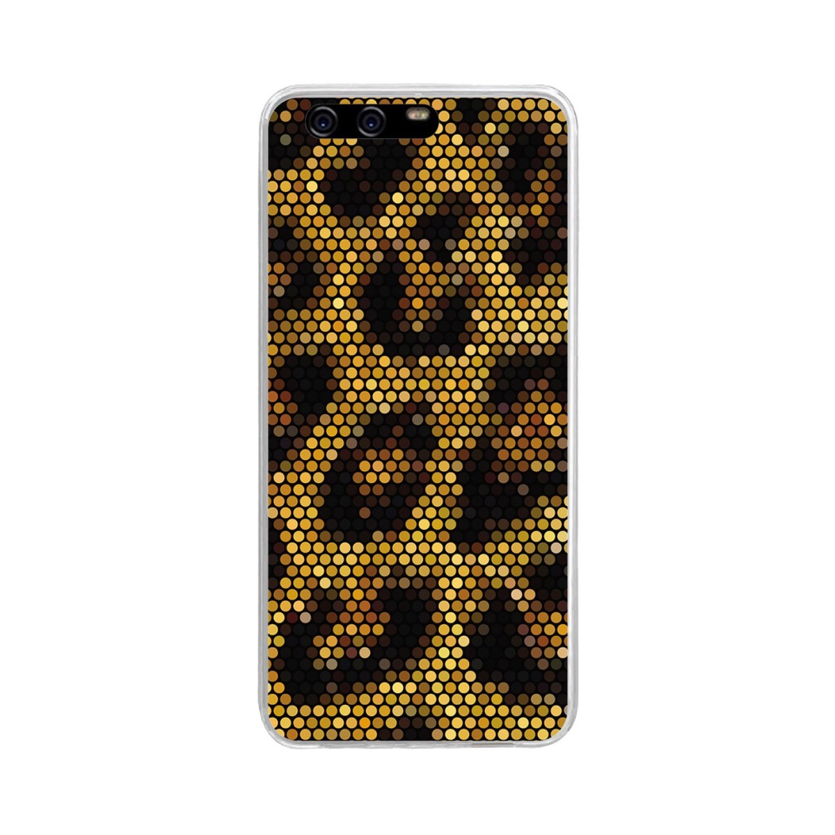 Funda Gel Tpu para Huawei P10 Plus Diseño Leopardo Dibujos