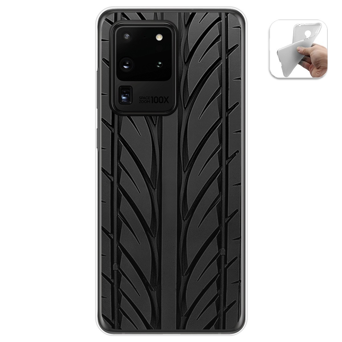 Funda Gel Tpu para Samsung Galaxy S20 Ultra diseño Neumatico Dibujos