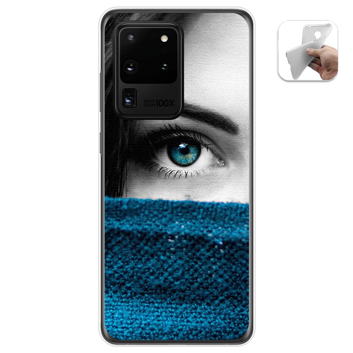 Funda Gel Tpu para Samsung Galaxy S20 Ultra diseño Ojo Dibujos