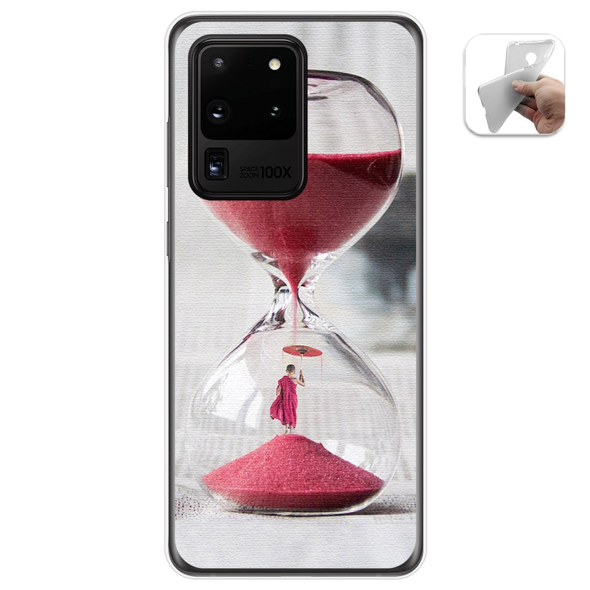 Funda Gel Tpu para Samsung Galaxy S20 Ultra diseño Reloj Dibujos