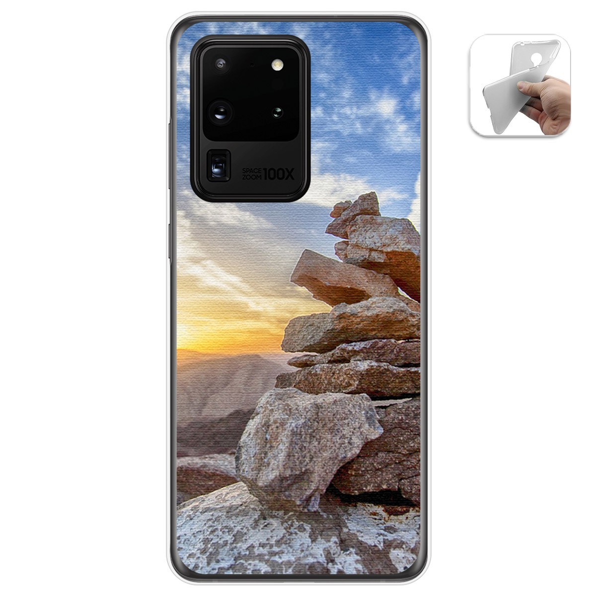 Funda Gel Tpu para Samsung Galaxy S20 Ultra diseño Sunset Dibujos